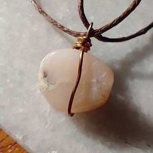 ♒Pink Opal Necklace♊